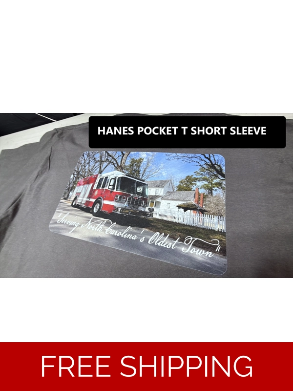 Hanes Pocket T Truck Design Short Sleeve